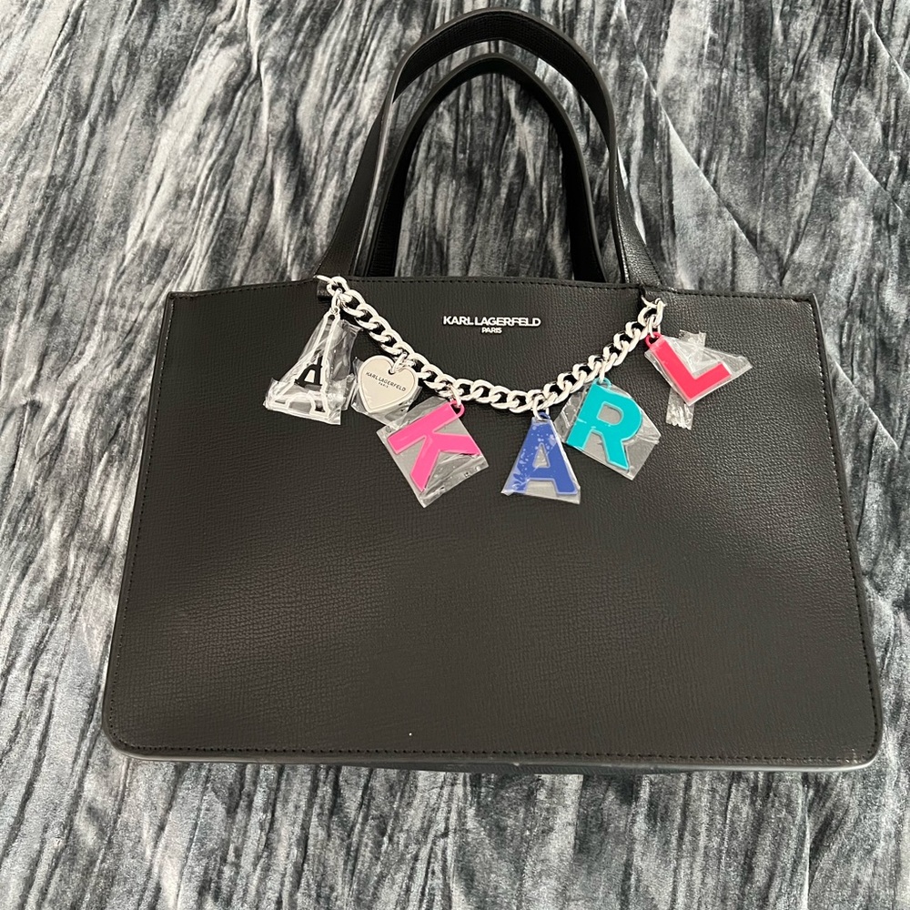 Karl Lagerfeld Black Tote Bag